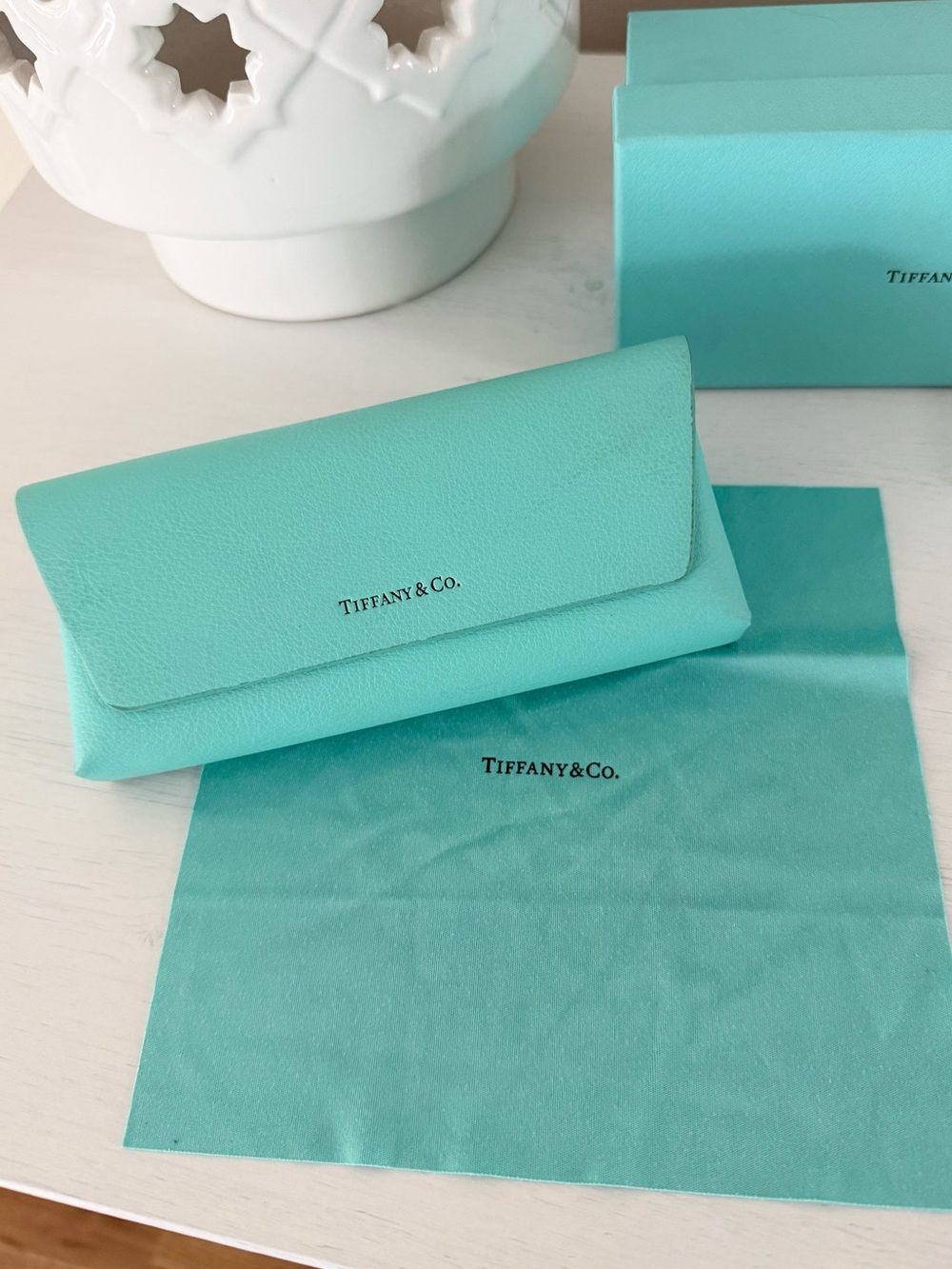 Tiffany Sunglass Case, Box and Cloth Set - Picture 6 of 6